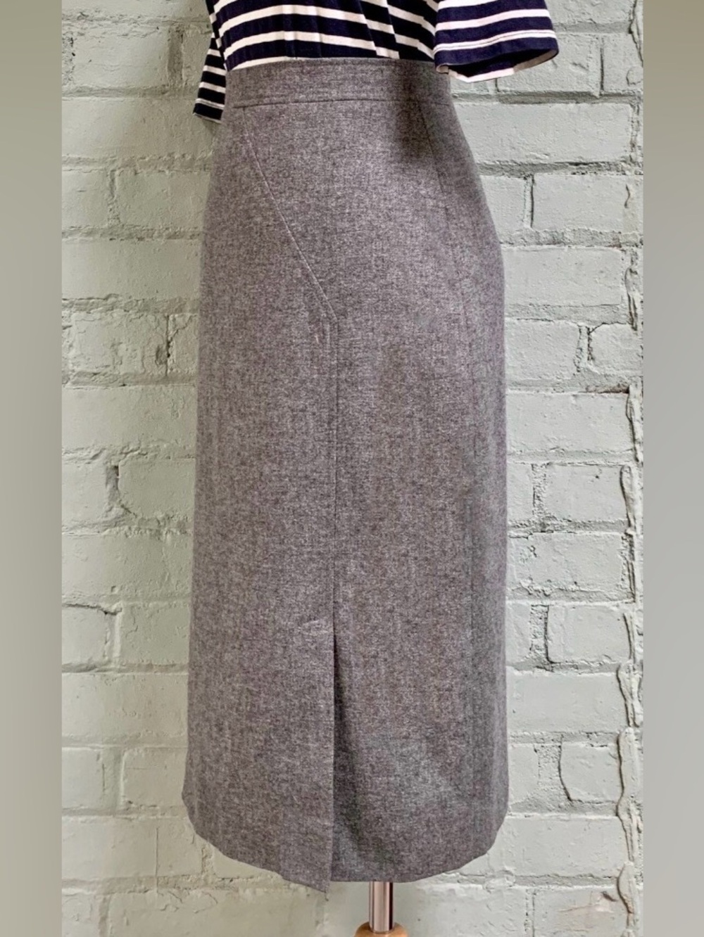 Classic Gray Pencil Skirt